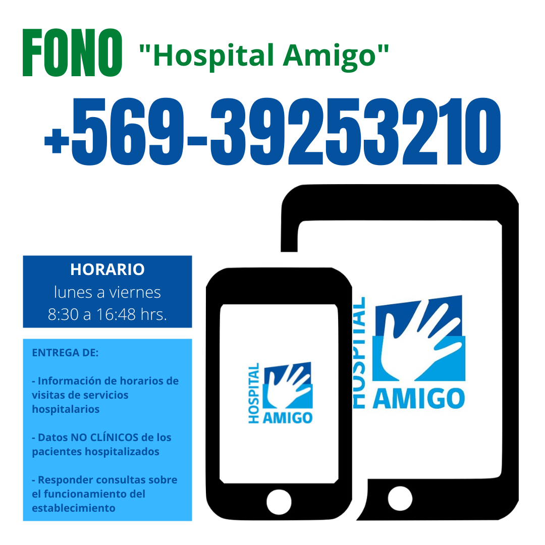 Fono «Hospital Amigo» para consultas ciudadanas (horario hábil)