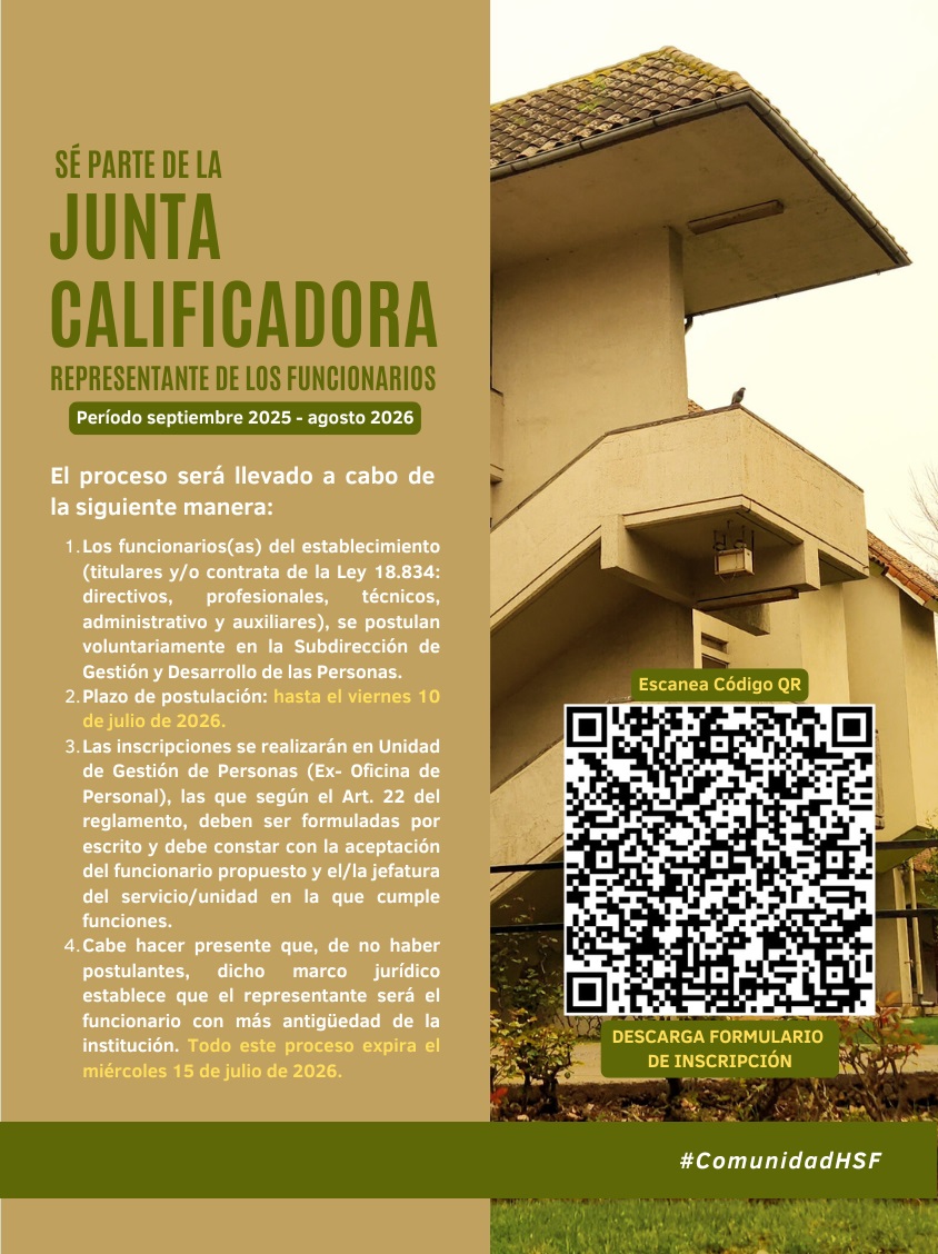 Sé parte de la JUNTA CALIFICADORA como 