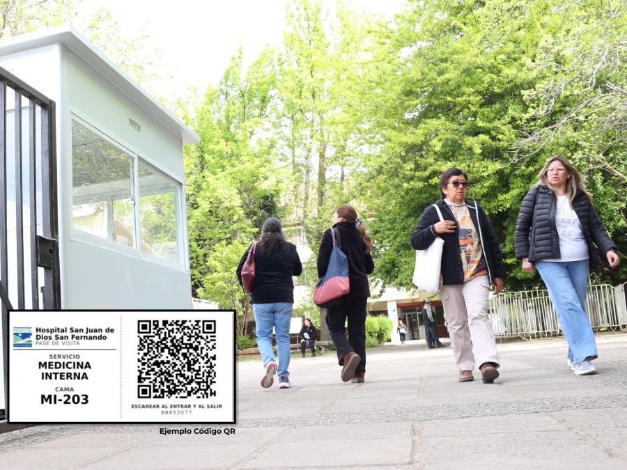 Hospital de San Fernando implementará moderno sistema digital de control de acceso para visitantes mediante códigos QR